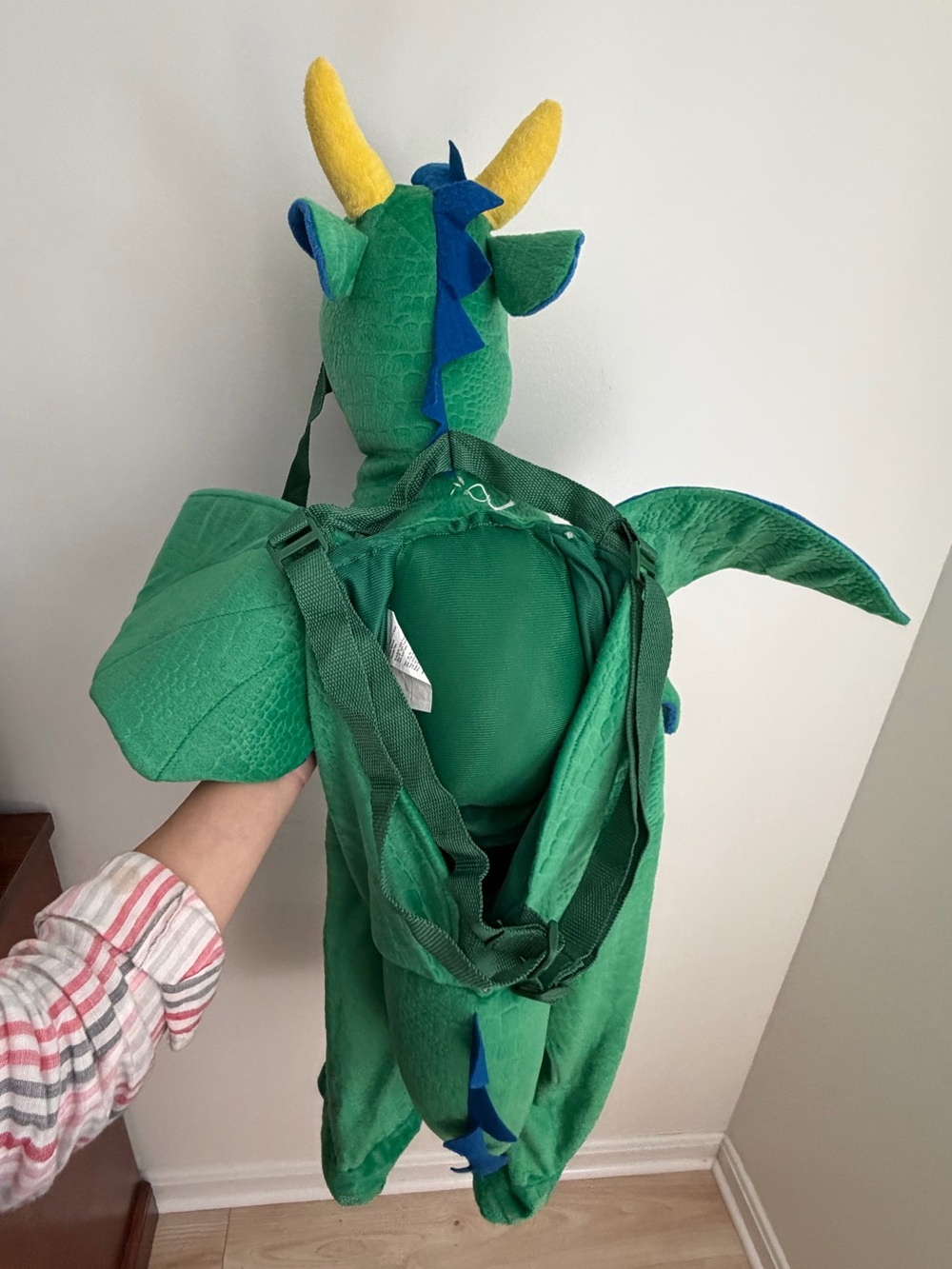 Dragon Rider Toddler Costume Hyde & EEK Halloween Kids Green Plush One Size - Picture 7 of 8